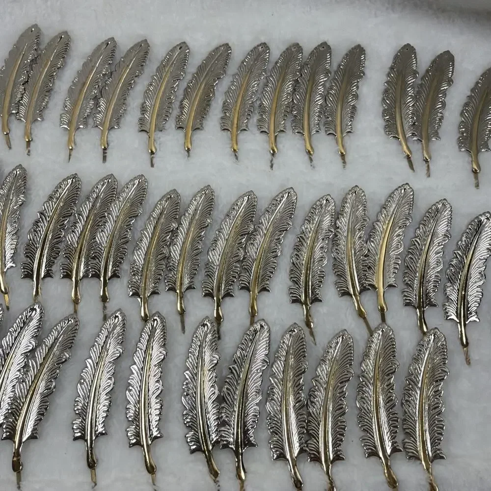 Metal Silver / Gold Feather Hat Pin - Western Style – Inspired Look